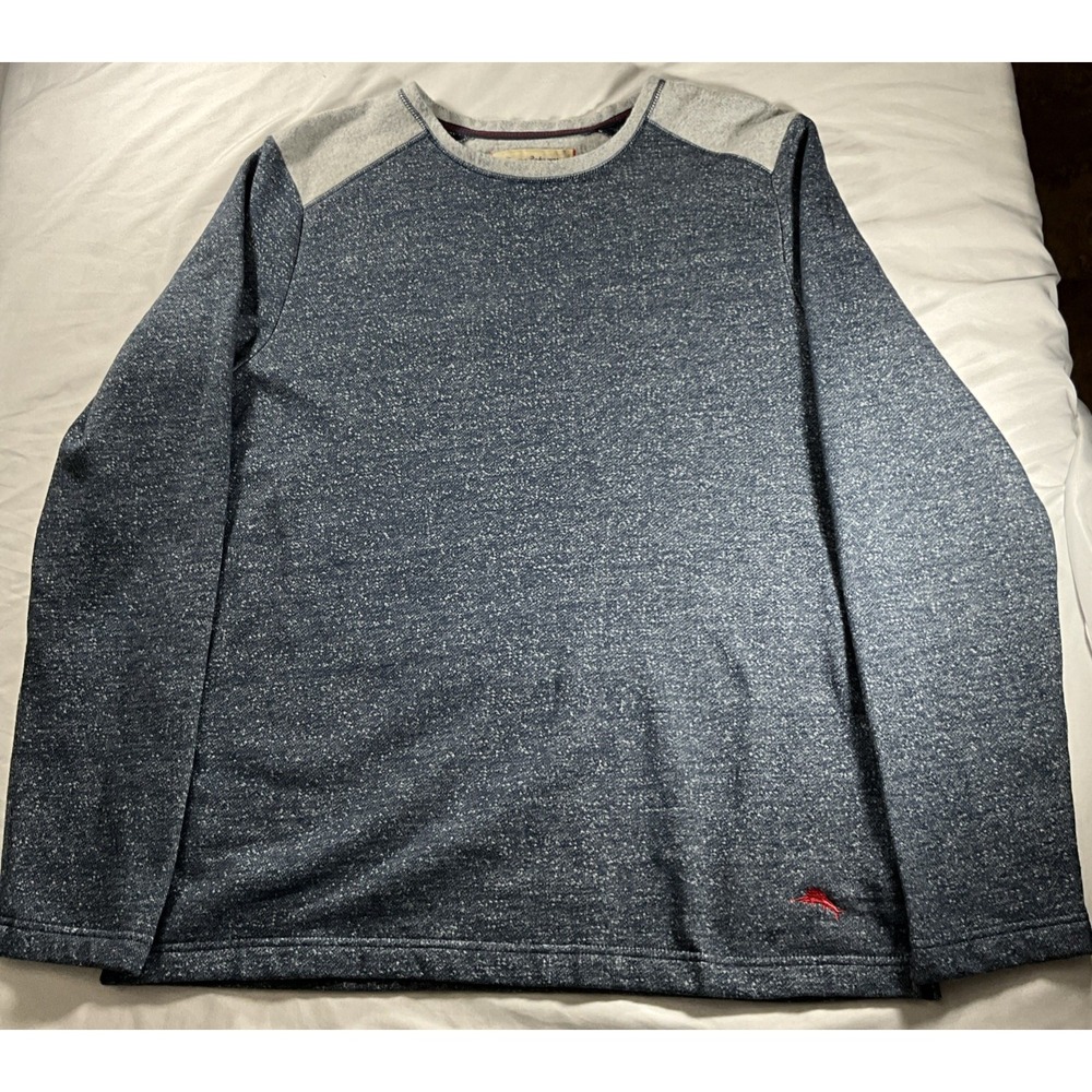 Tommy Bahama Men's Long Sleeve Pullover Navy Sweater Men's Medium